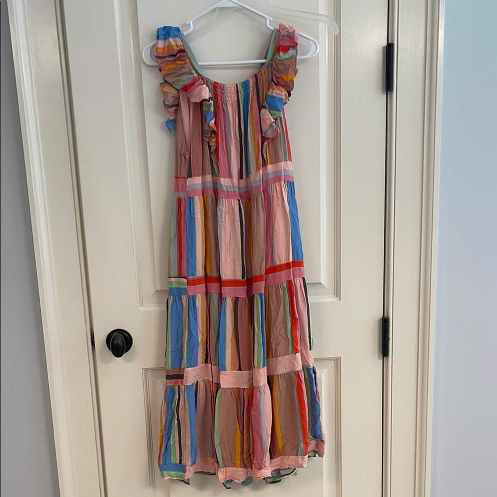 Multi Stripe MIDI Dress